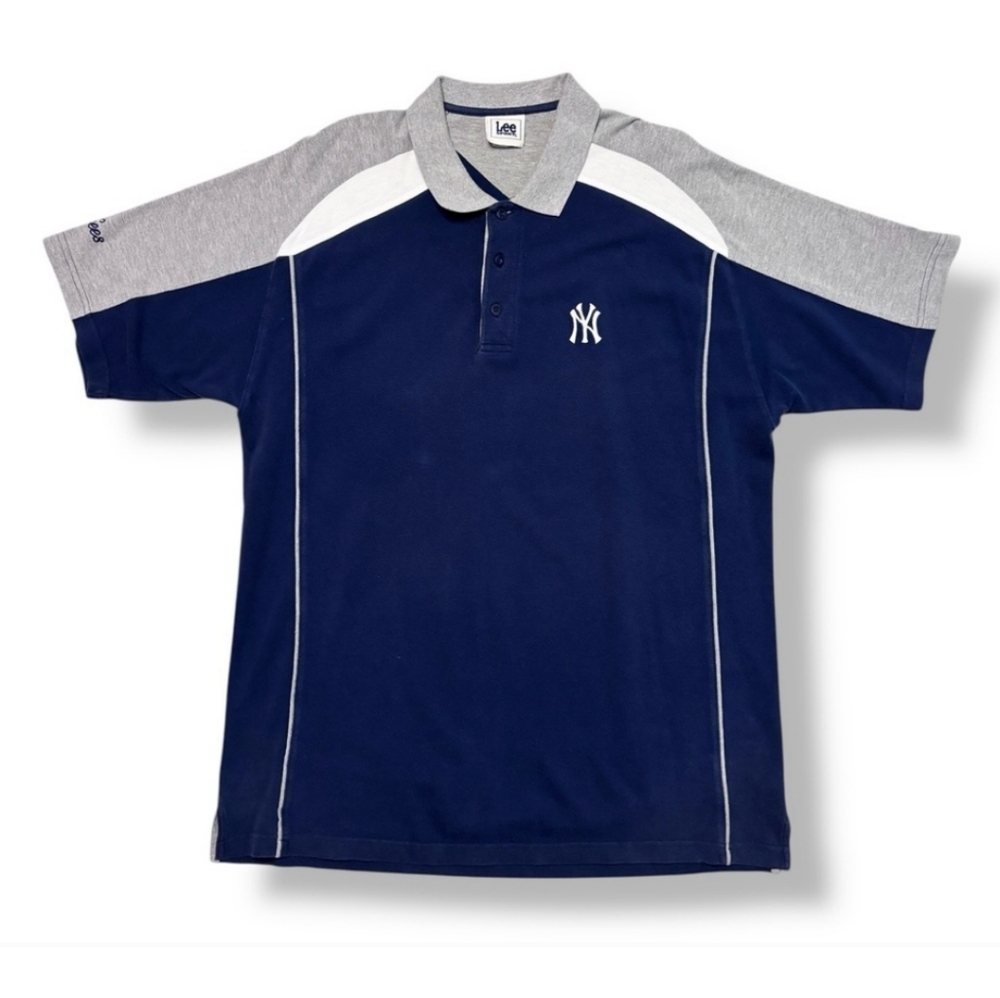 LEE SPORT New York Yankees Tri-Colored Polo VINTAGE